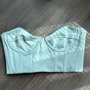 Cropped corset top